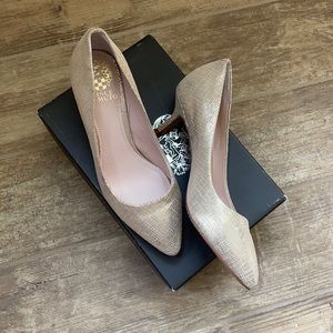 Vince Camuto Gold Pumps, size 8.5